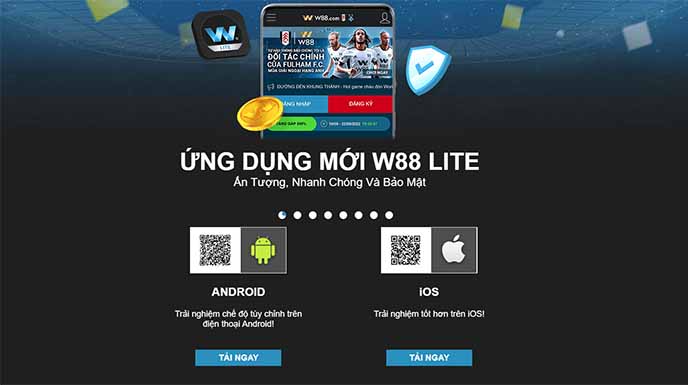Tải app W88 cho điện thoại iOS và Android nhanh chóng
